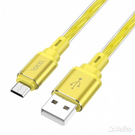 Кабель USB - микро USB hoco X98 Crystal ice, 1.0м