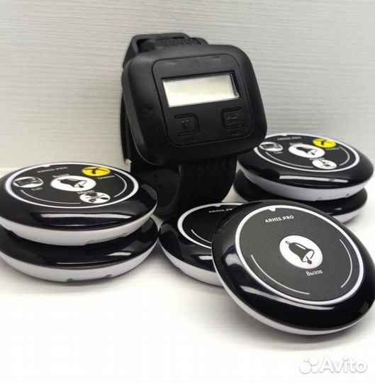 Кнопка вызова официанта и часы-пейджер Эконом