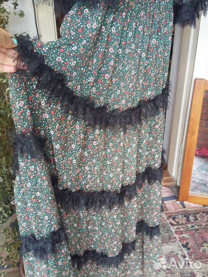 Длинное платье новое, кофточка Италия шерсть