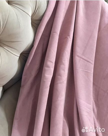 Ткань портьерная канвас турция пепельная роза 290