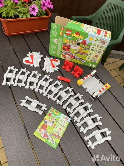 Lego duplo мой первый поезд и мост и стрелки