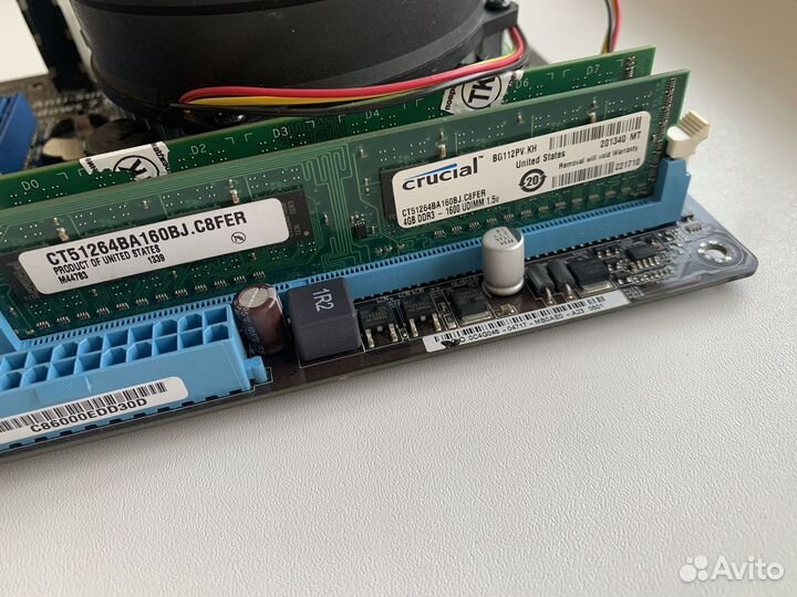 Материнская плата с процессором и памятью lga 1155