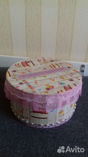 Свадебная коробка для сбора денег