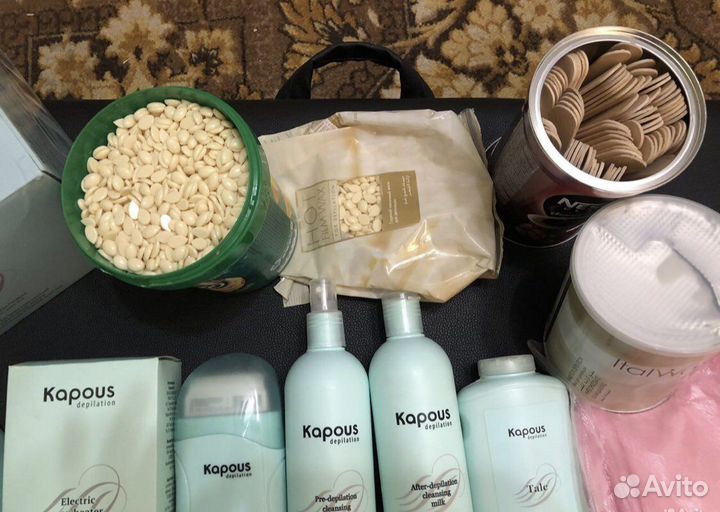 Воск пленочный и теплый + простыни и шпателя