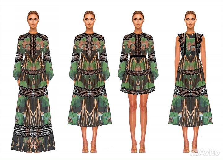 Дизайнер одежды / fashion sketch / пошив коллекций