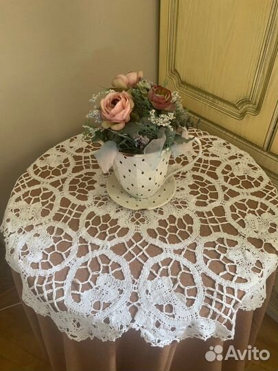 Скатерти с вышивкой винтажные, Европа