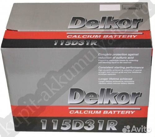 Аккумулятор Delkor 100 А.ч 115D31R