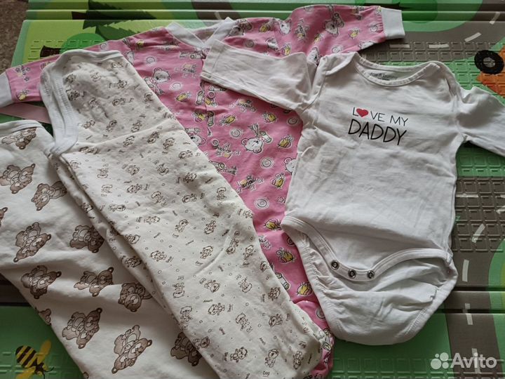 Вещи пакетом на новорождённого 56 62 68