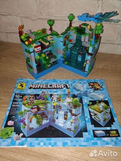 Майнкрафт голубая крепость