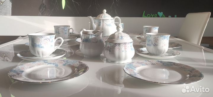 Чайный набор 6 персон (21предмет) Thun Rose