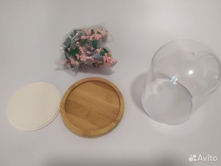 Конструктор цветок Роза аналог Лего