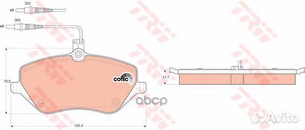 Колодки тормозные GDB1595 TRW