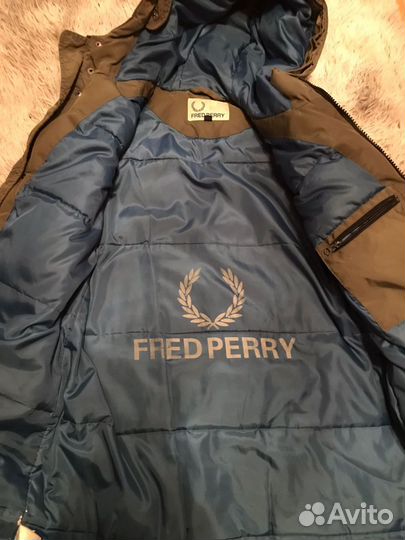 Пуховик мужской fred perry