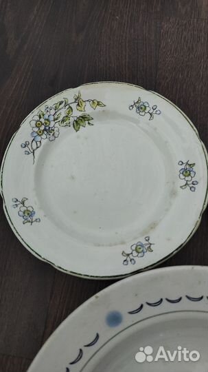 Тарелки зик конаково с корабликом СССР