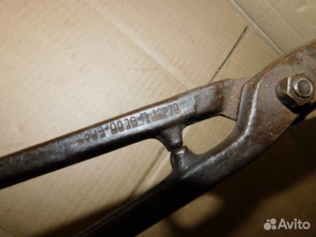 Старинные, кованные ножницы металлу СССР, клеймо