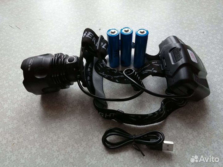 Супермощный налобный фонарь для рыбалки и отдыха