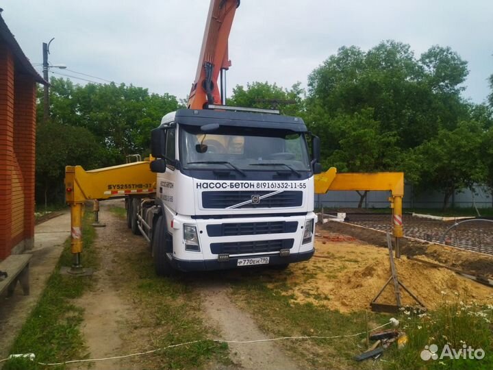Бетон м100-м500(мы именно завод), насос (37м)