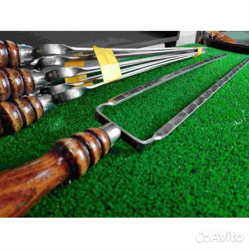 Шампура с деревянными ручками