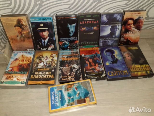 Видеокассеты, б/у. Фильмы, мультфильмы
