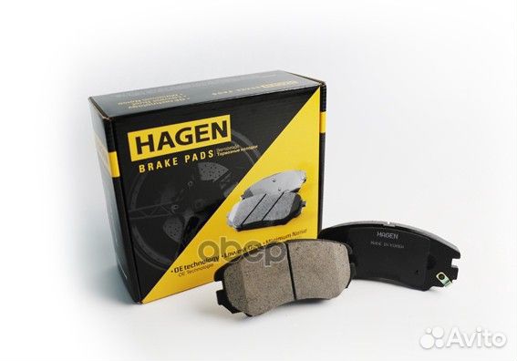 Колодки тормозные передние GP1240 hagen GP1240