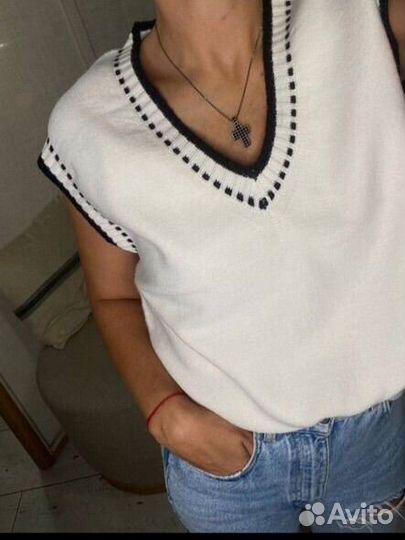 Жилетка женская трикотаж