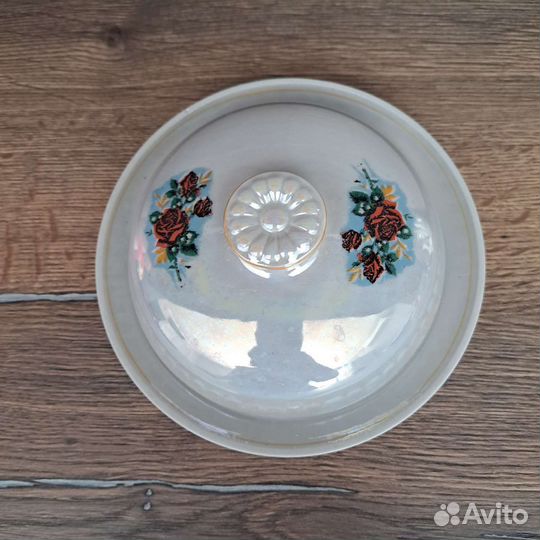 Масленка фарфоровая