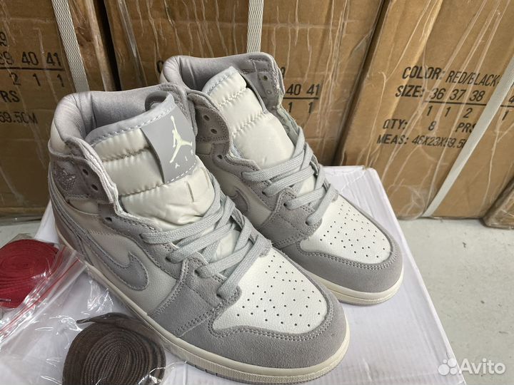 Nike air jordan 1 high white grey