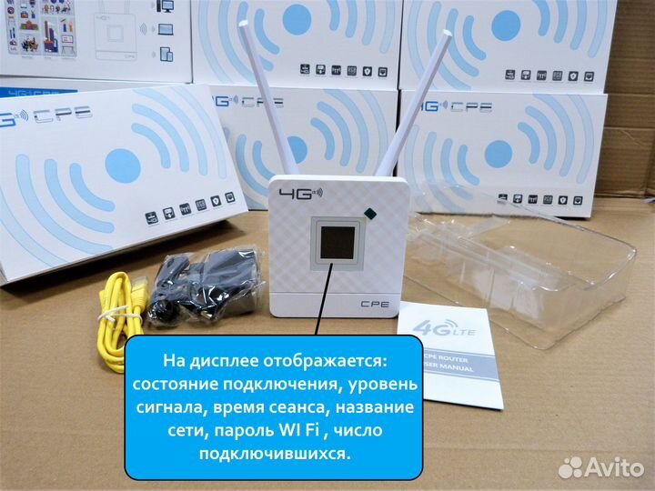 4G Wi-Fi Роутер от SIM карты Точка доступа