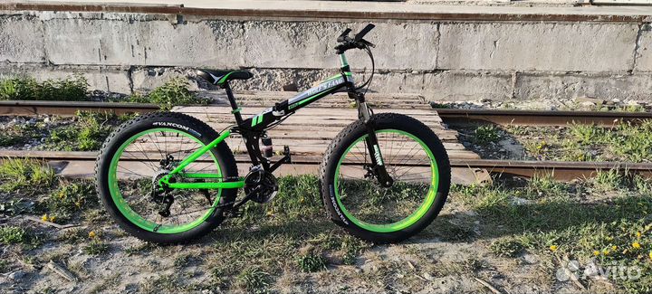 Фэтбайк складной 2х подвес 26*4