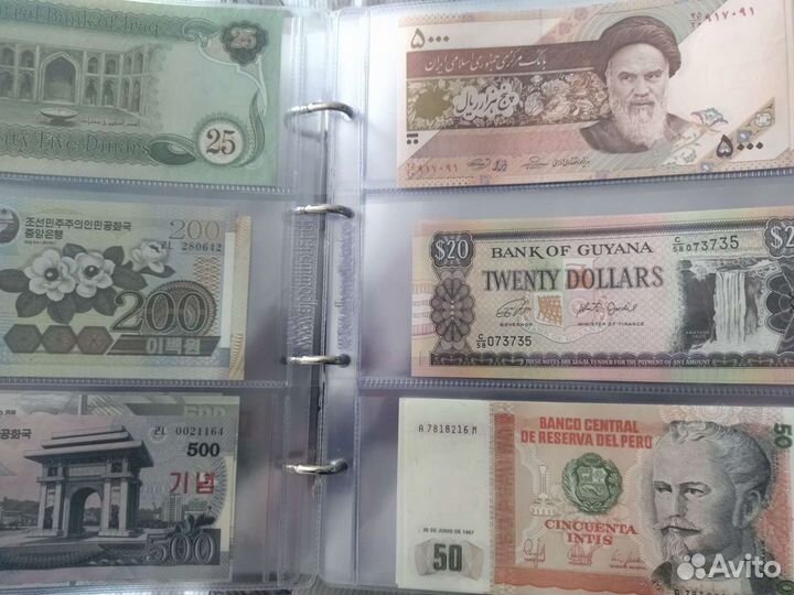 100 банкнот стран мира коллекция