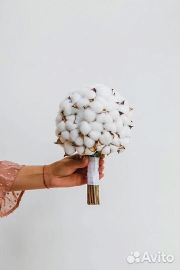 Натуральный хлопок сухоцвет