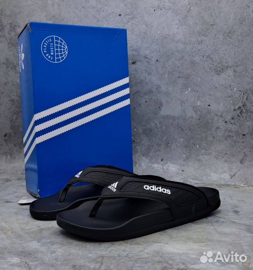 Мужские сланцы adidas черые новые 40-45р