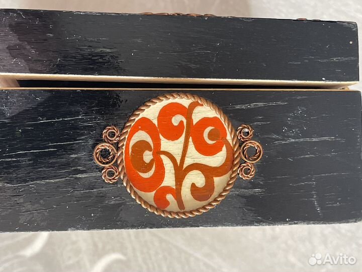 Шкатулка винтаж с петухом