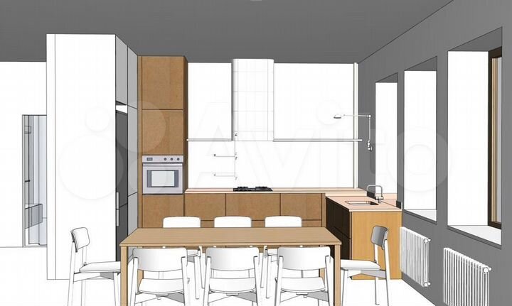 3-к. квартира, 116,3 м², 2/3 эт.