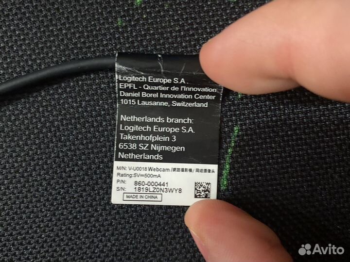 Вебкамера Logitech 720p Вебка