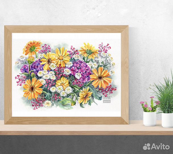 Картина акварель 