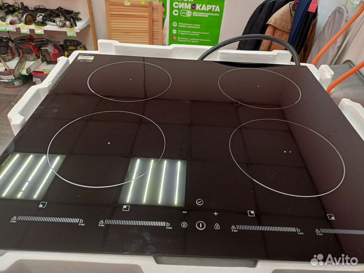 Индукционная плита 4 конфорки новая