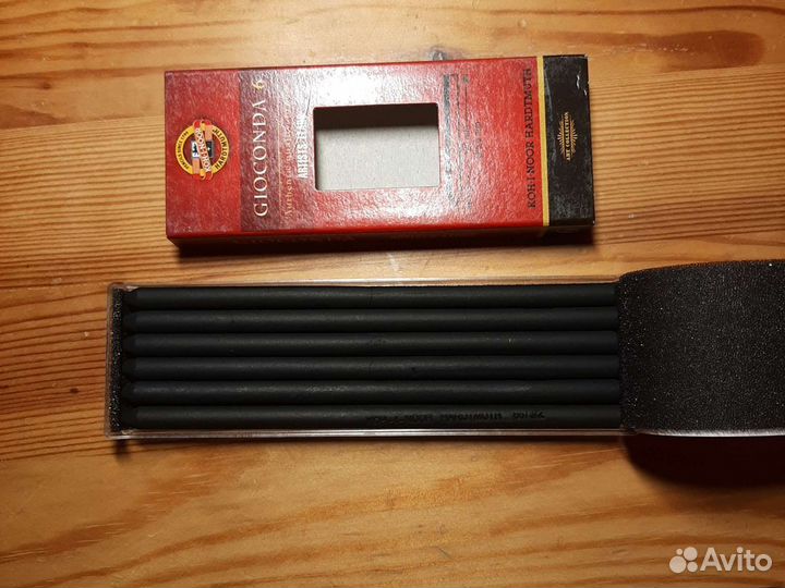 Уголь искусственный, грифели художественные