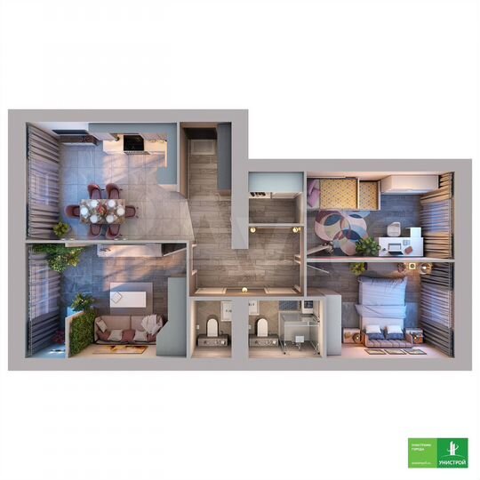 3-к. квартира, 77,4 м², 5/11 эт.