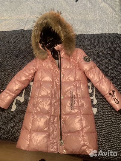 Пуховик для девочки 128