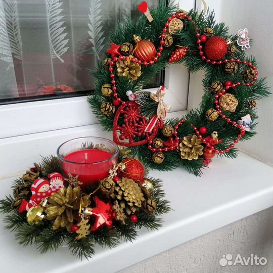 Венок новогодний, рождественский