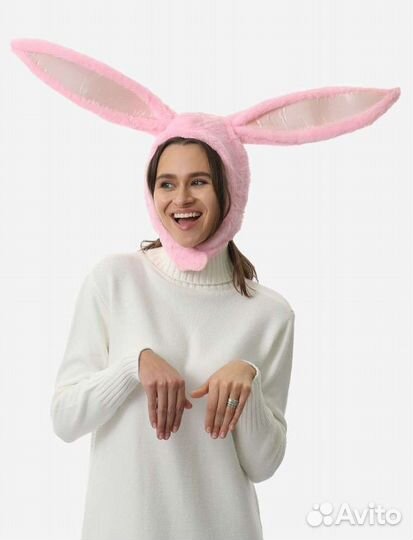 Шапка с ушами зайца