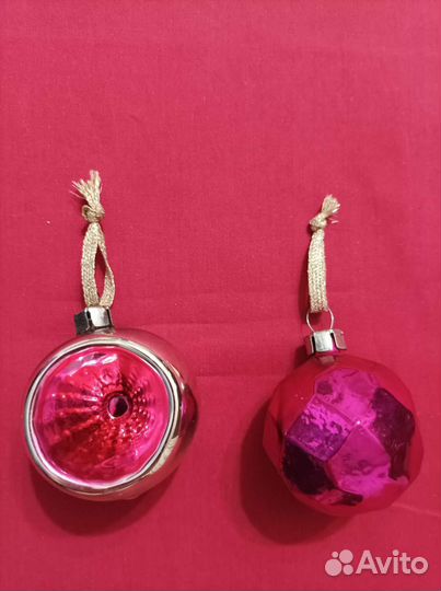 Елочные игрушки СССР прожектор, гранёный