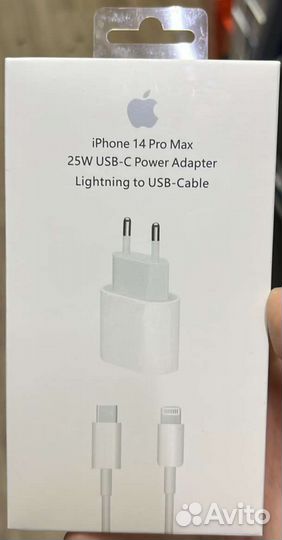 Быстрая зарядка для iPhone 25w + кабель