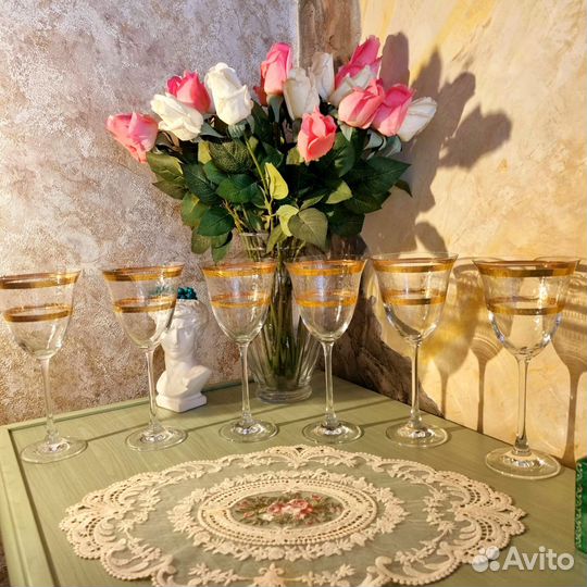 Хрустальные бокалы(Чехословакия)