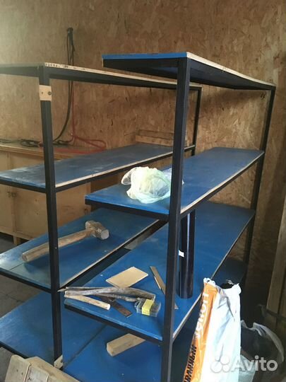 Стеллаж для гаража из металл. уголка