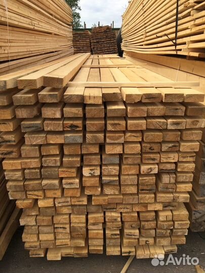Доска обрезная ест. влаж. хвоя 2 сорт 50х100х6,0