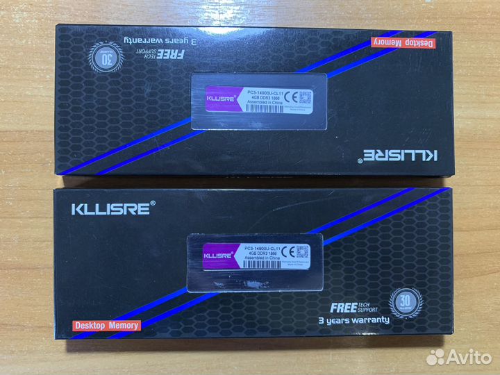 Оперативная память 4GB DDR3 1866MHz Kllisre
