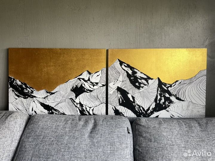 Картина акрилом на холсте