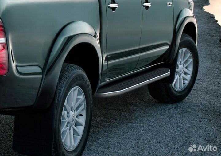Пороги Подножки Toyota Hilux 2005-11-15 